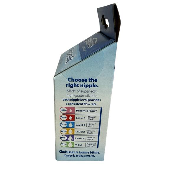 Dr Brown 9M+ Silicone Nipples Level 4 Anti-colic Fast Flow 2-Pack Lot of 2 New - Picture 3 of 5